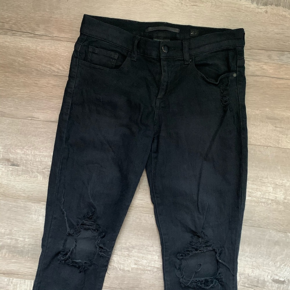 BLACK LABEL Ripped Black Jeans - Picture 3 of 3